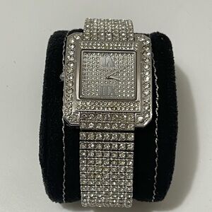 Missie Silver tone Crystal Watch